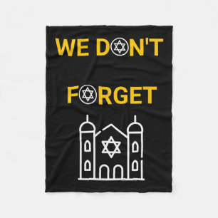Holocaust Memorial Day Design Fleece Blanket