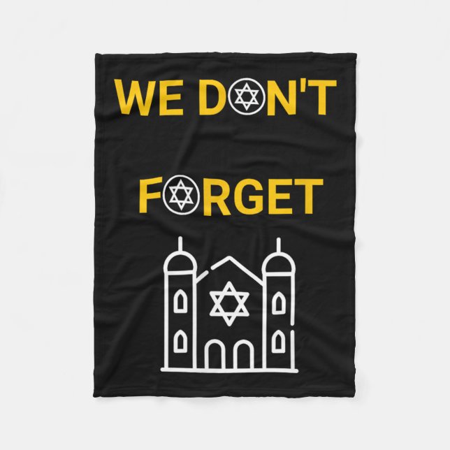 Holocaust Memorial Day Design  Fleece Blanket (Front)