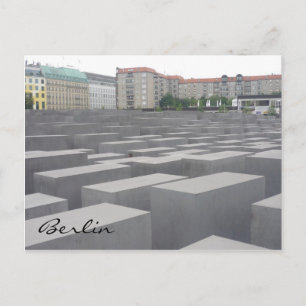 holocaust memorial stelae postcard
