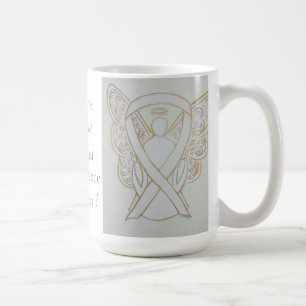 Holocaust Remembrance Awareness White Ribbon Mug