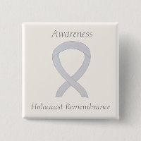 Holocaust Remembrance Awareness White Ribbon Pin