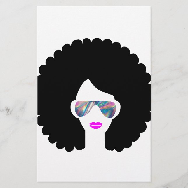 hologram afro girl (Front)