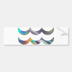 hologram Aquarius Bumper Sticker
