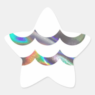 hologram Aquarius Star Sticker