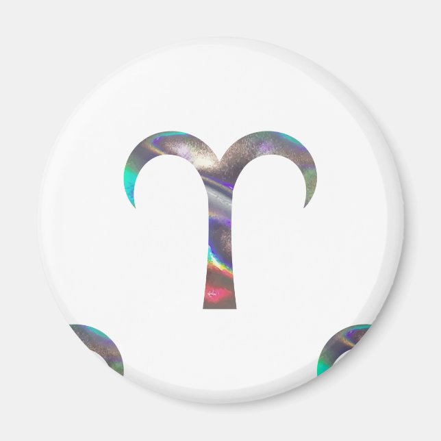 hologram Aries Magnet (Front)