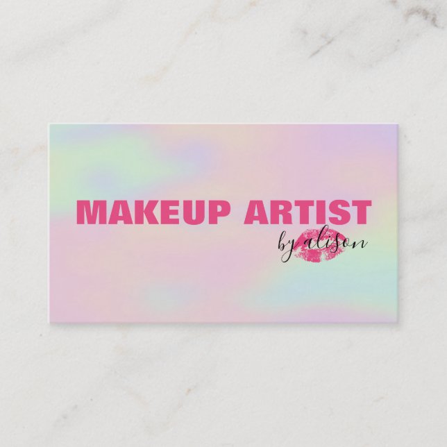 Hologram Background Business Card (Front)