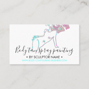 Hologram Body sculpting contouring painting Business Card