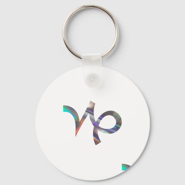 hologram Capricorn Key Ring (Front)