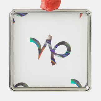 hologram Capricorn Metal Tree Decoration