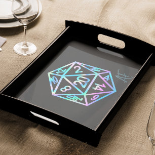 Hologram D20 Crit AF   PnP Tabletop Gamer Dice Tissue Paper