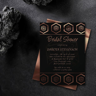 Hologram D20   PnP Tabletop Gamer Gender Reveal Invitation