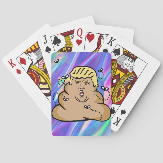 hologram dump trump playing cards (Back)