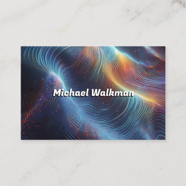 Hologram for artists and professional designers business card (Front)