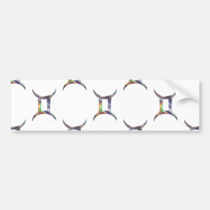 hologram Gemini Bumper Sticker