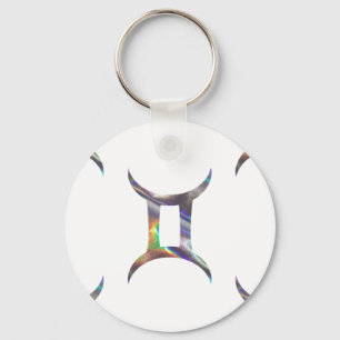 hologram Gemini Key Ring