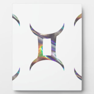 hologram Gemini Plaque