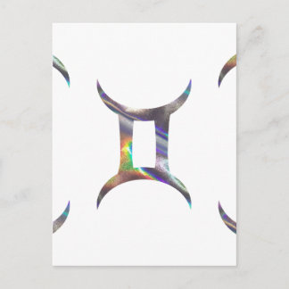 hologram Gemini Postcard