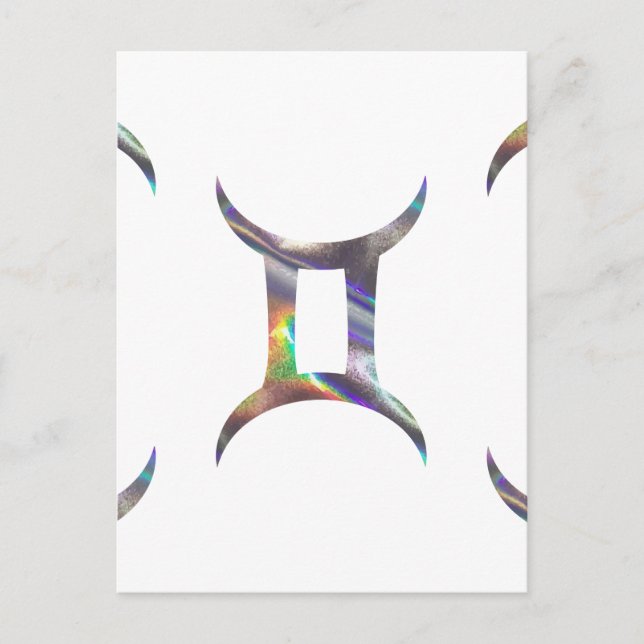 hologram Gemini Postcard (Front)