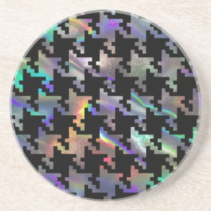 hologram houndstooth coaster