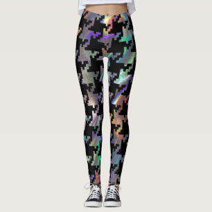 hologram houndstooth leggings