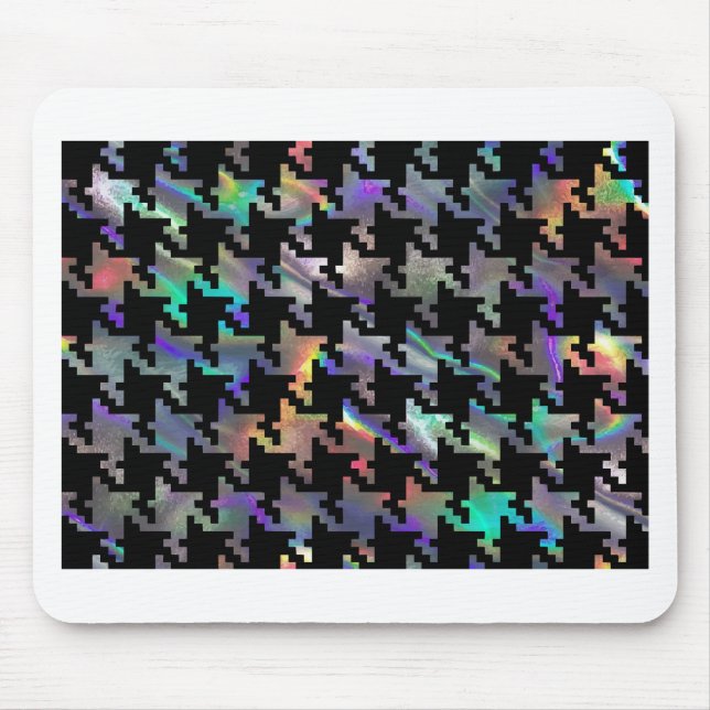 hologram houndstooth mouse mat (Front)