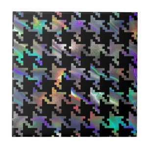 hologram houndstooth tile