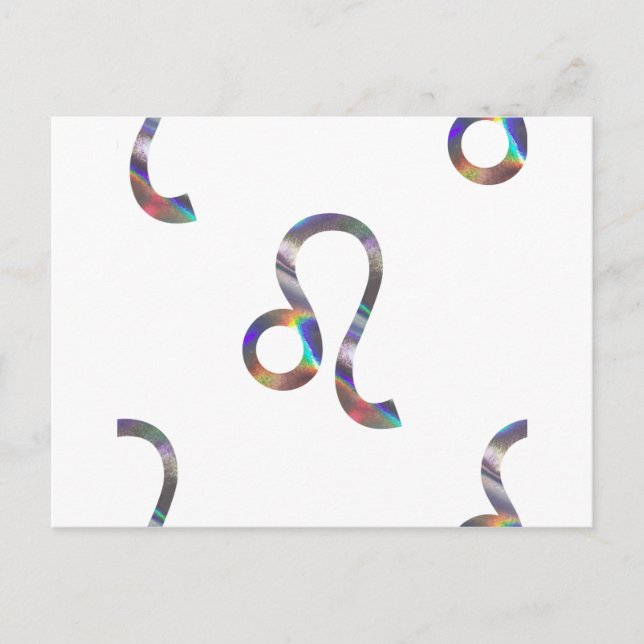 hologram Leo Postcard (Front)
