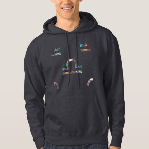 hologram libra mens hooded hoodie hoody sweatshirt