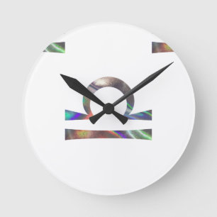 hologram Libra Round Clock