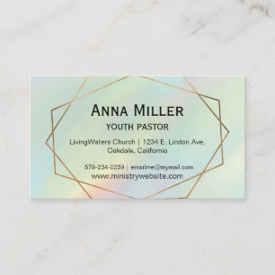Hologram Pear Modern Youth  Ministry Business Card
