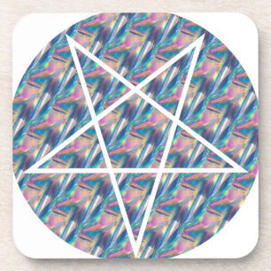 hologram pentagram coaster