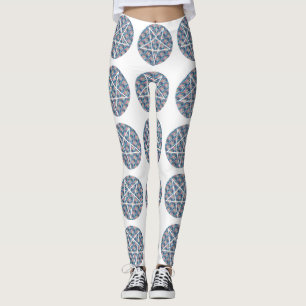 hologram pentagram leggings