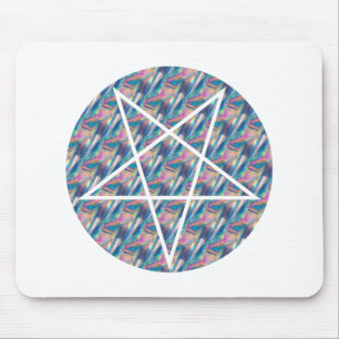hologram pentagram mouse mat