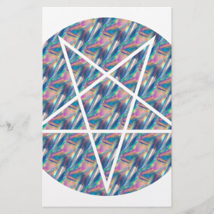 hologram pentagram stationery