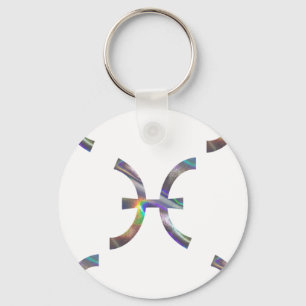 hologram Pisces Key Ring