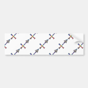 hologram Sagittarius Bumper Sticker