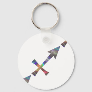hologram Sagittarius Key Ring