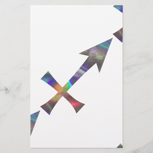 hologram Sagittarius Stationery (Front)