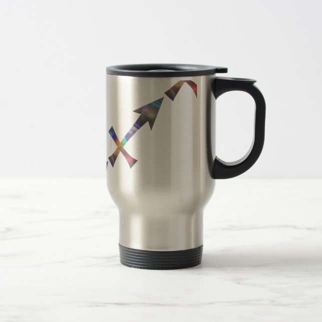 hologram Sagittarius Travel Mug (Right)