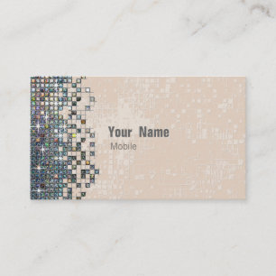Hologram Sequin Makeup Artist Business Card