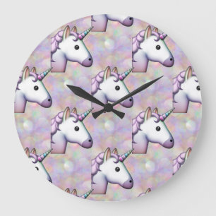hologram unicorn emoji clock