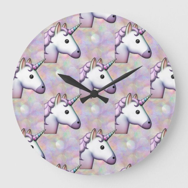 hologram unicorn emoji clock (Front)