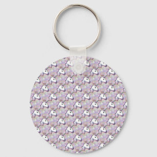 hologram unicorn emoji key ring