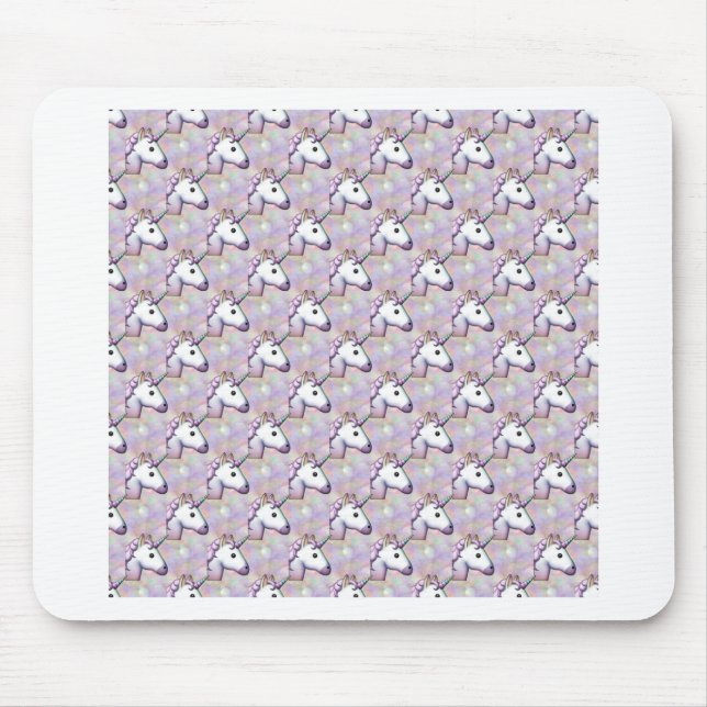 hologram unicorn emoji mouse mat (Front)
