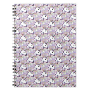 hologram unicorn emoji notebook