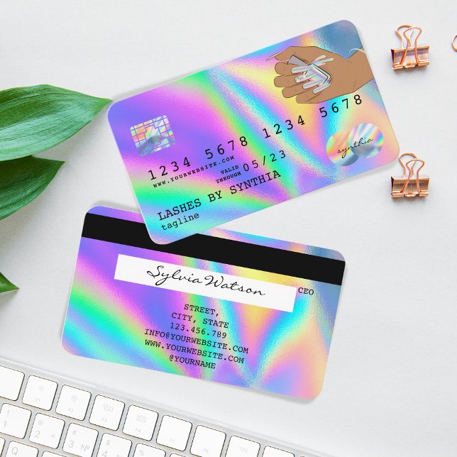 Holograph  Credit Card Nail Tech (Creator Uploaded)