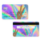 Holograph  Credit Card Nail Tech add logo