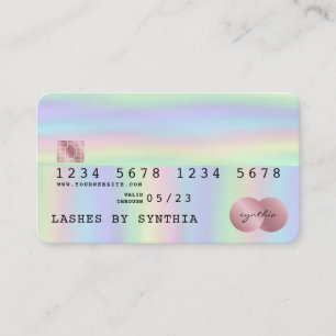 Holograph Credit Card Style Holographic Foil