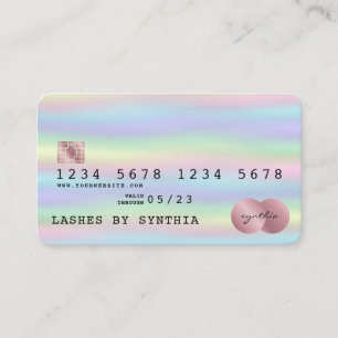Holograph Credit Card Style Holographic Foil