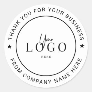 Holograph Custom Logo Name Web Thank You Clas Clas Classic Round Sticker